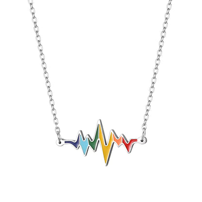 Heartbeat Rainbow Necklace 