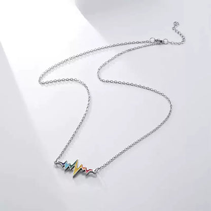 Heartbeat Rainbow Necklace 