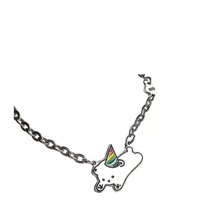 Rainbow Puppy Sapphic Necklace