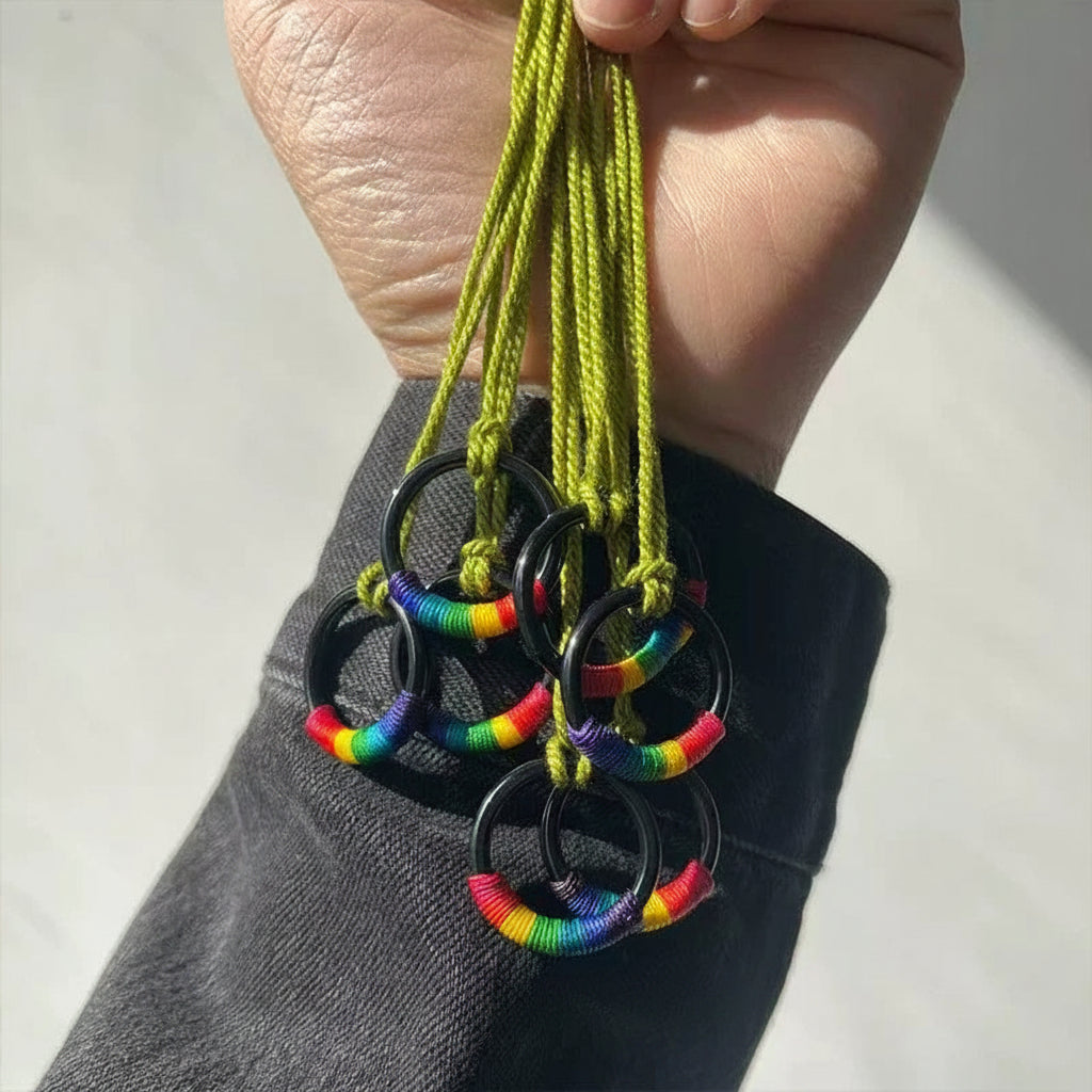 Rainbow Ring Necklace