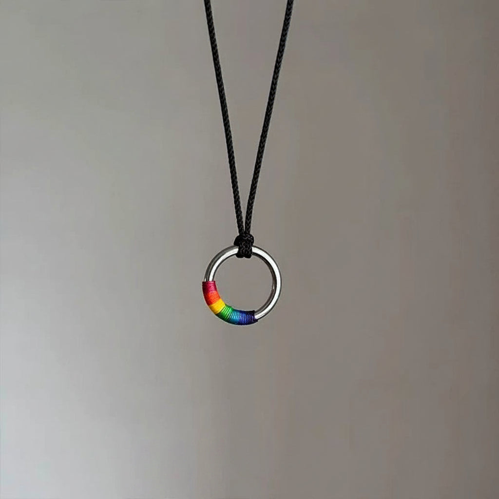 Rainbow Ring Necklace