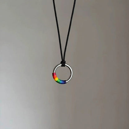 Rainbow Ring Necklace
