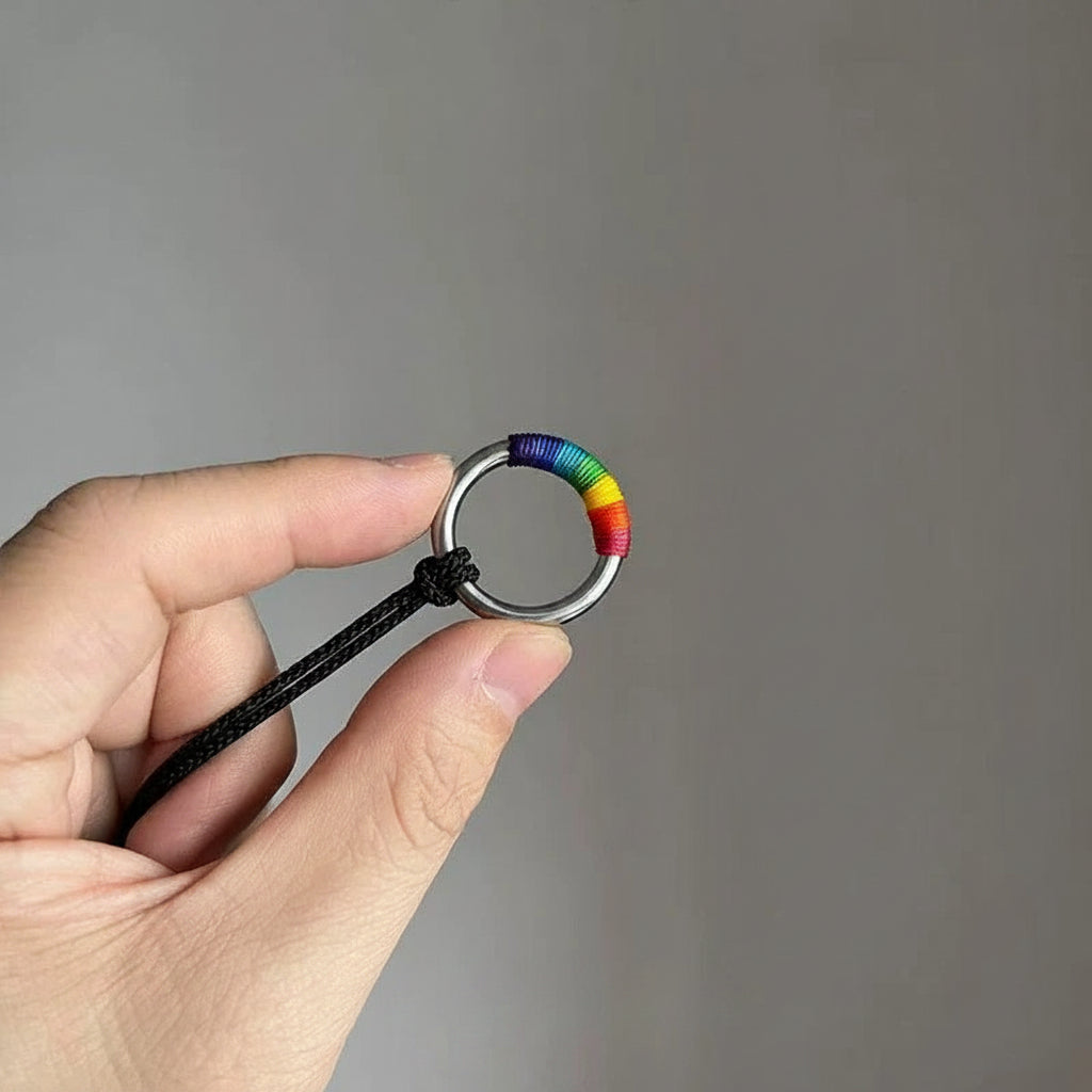 Rainbow Ring Necklace