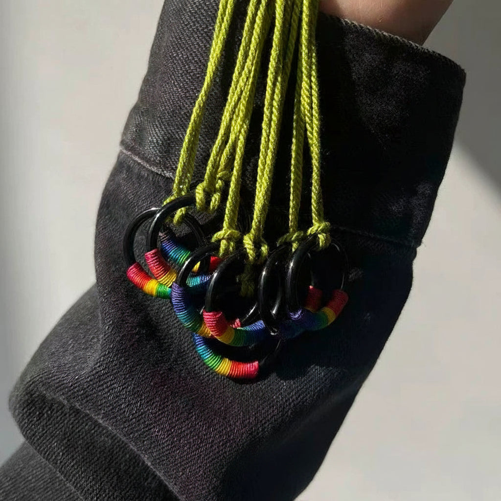 Rainbow Ring Necklace